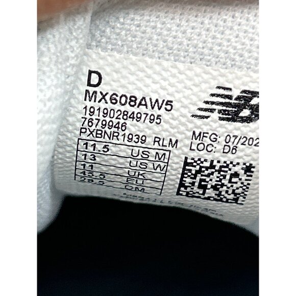 New Balance 608 Unisex Training Shoes White Leather M11.5 W13 main image 9